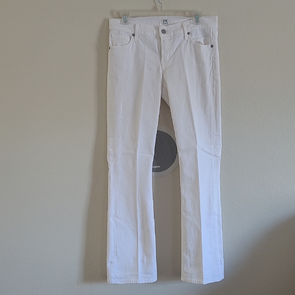 Citizens Of Humanity Bright White Boot Cut Jeans